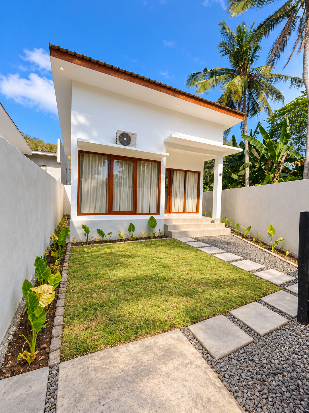 Unfurnished home and garden in Lombok